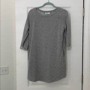 gray sweater dress
